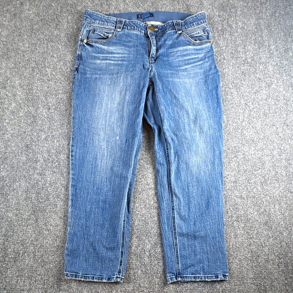 Democracy "Ab"solution Plus Size Straight Leg Cropped Jeans